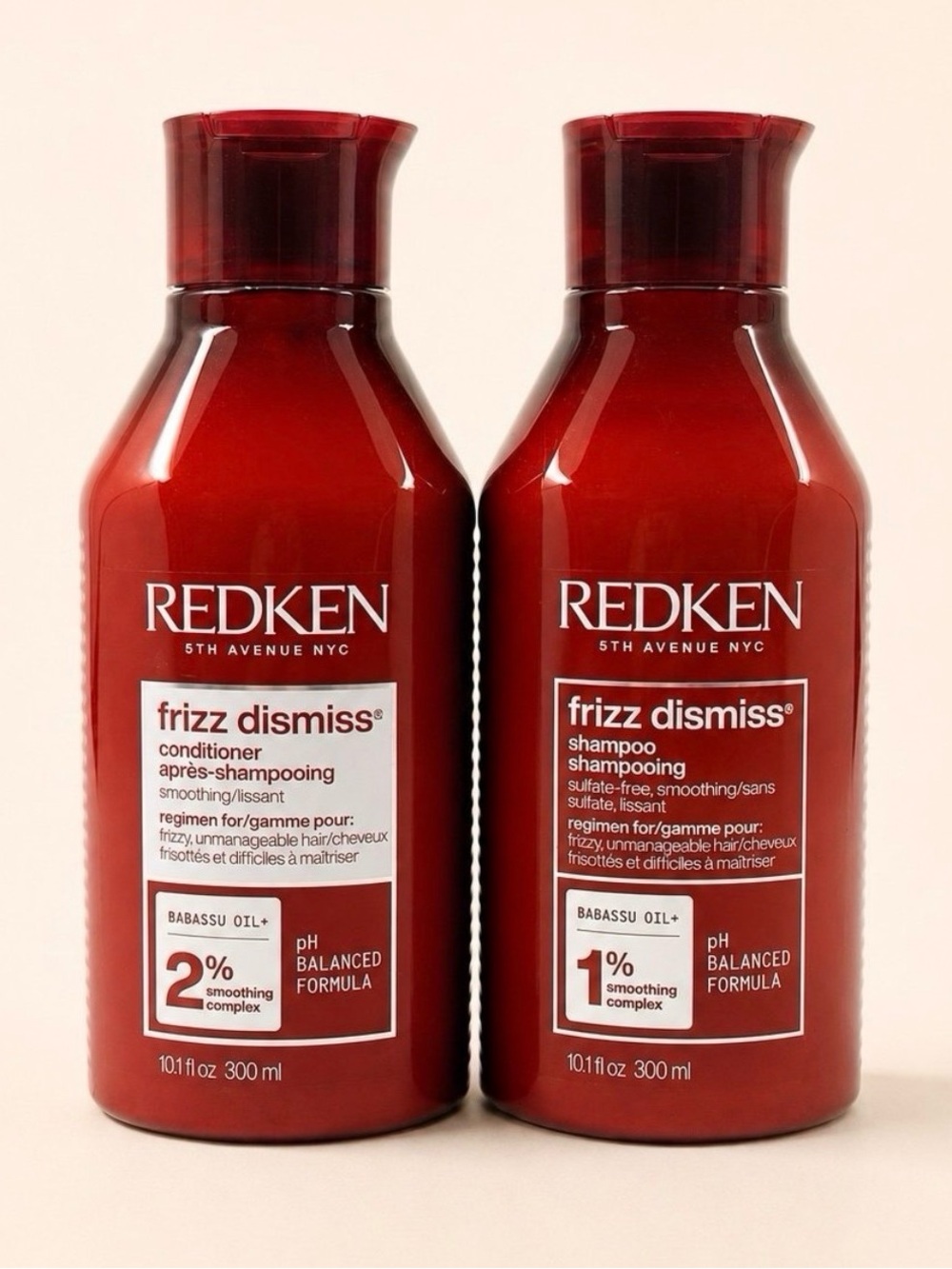 NEW • Redken • Frizz Dismiss Shampoo + Conditioner Duo • 10.1 oz